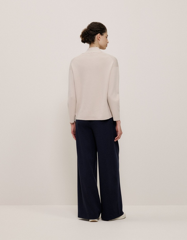 Trenery - Sculpted V Neck Knit in Clay
