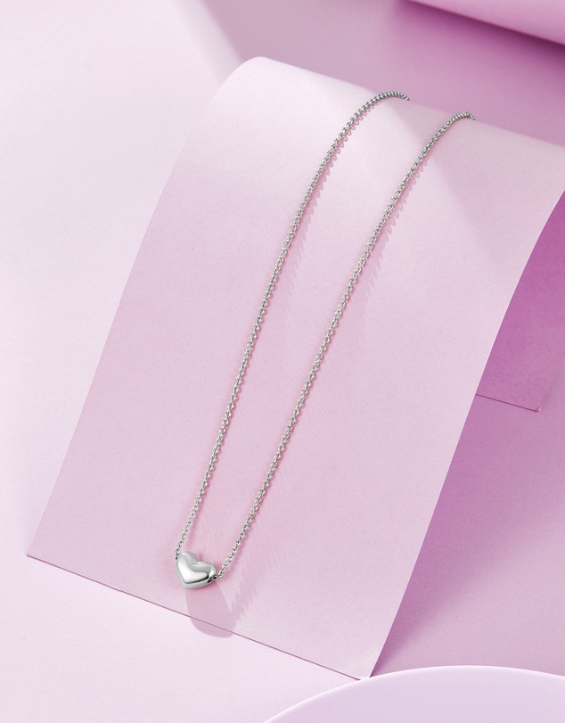 Mestige Kids - Big Love Necklace - Silver Plated