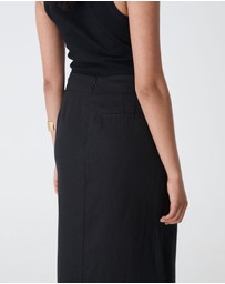 Forcast - Amelia Linen Blend Maxi Skirt