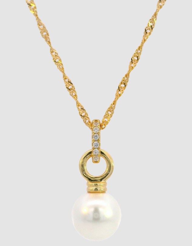 Georgini - Georgini Adagio Pearl Duo Pendant Gold
