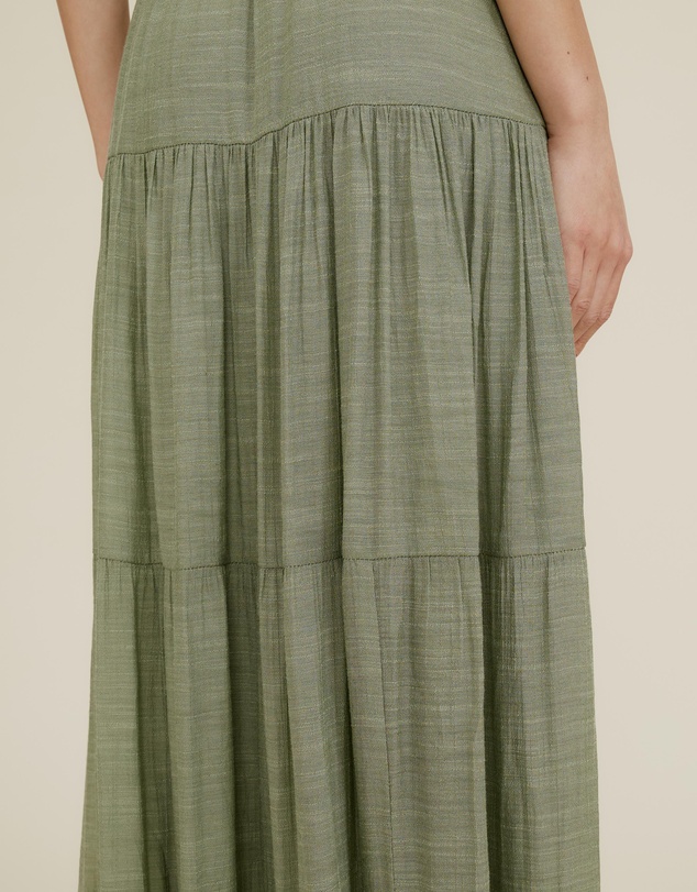 The Fated - Luca Flutter Sleeve Maxi Dress