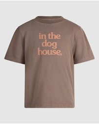 Skwosh - Dog House Kids Slang Tee in Brown