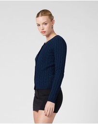 MVN - Cable Crew Neck Cardigan