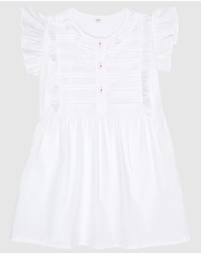 Sant And Abel - Girls Billie White Dress