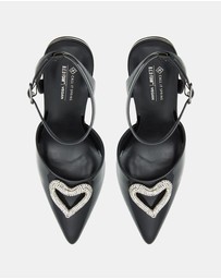 Call It Spring - Angellina Heart Ankle Strap Pump Heels
