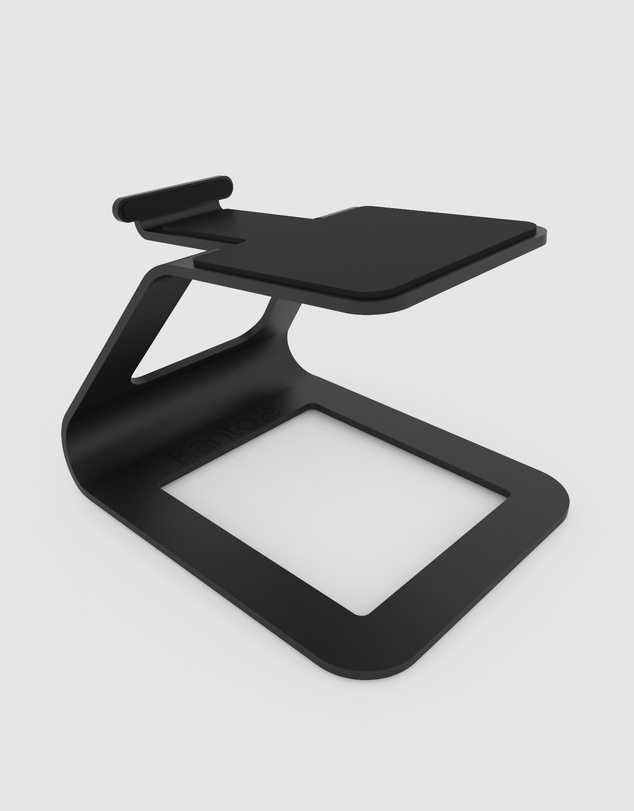 iWorld - Kanto SE2 Elevated Desktop Speaker Stands for Small Speakers - Pair, Black