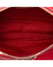 Pre-Loved by Azura Reborn - Pre-Loved Saffiano Trimmed Tessuto Zip Top Crossbody