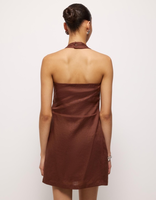 AERE - Tessa Linen Mini Dress