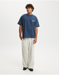 Cotton On - Box Fit Text T-Shirt