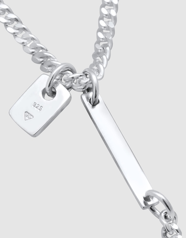 Kuzzoi - ICONIC EXCLUSIVE - Y-Curb Chain Necklace in 925 Sterling Silver
