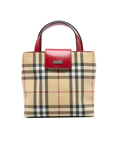 Pre-Loved by Azura Reborn - Pre-Loved House Check Coated Canvas Handbag