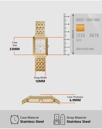 Fossil - Fossil Raquel Gold Watch ES5220