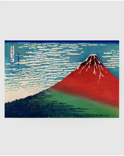 Inka Arthouse - Kanazawa Oki Nami Ura by Katsushika Hokusai Art Print