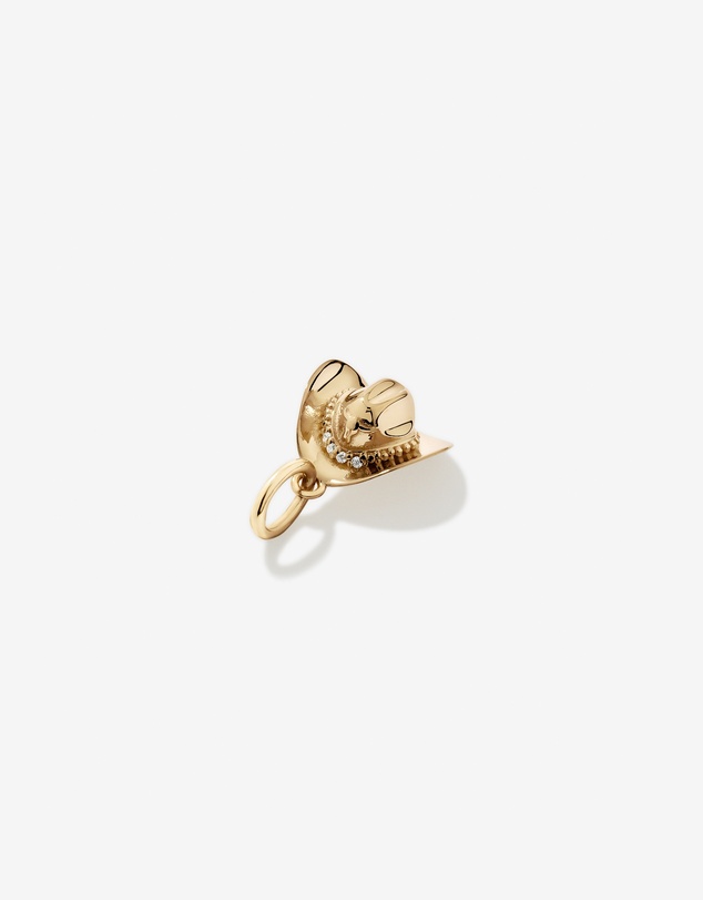 Michael Hill - Cowboy Hat Pendant in 18kt Vermeil with Cubic Zirconia