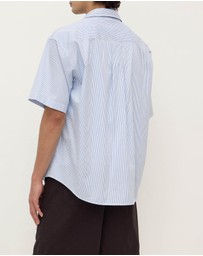 Assembly Label - Aron Poplin Stripe Short Sleeve Shirt