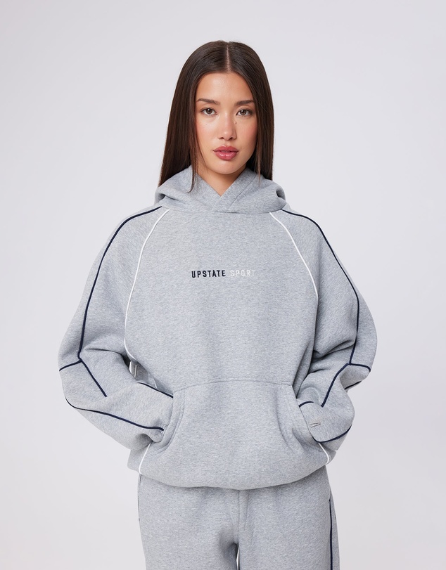 Upstate - Velocity Hoodie - Grey Marle