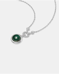 Ania Haie - Ania Haie Silver Malachite Reversible Vacation Necklace