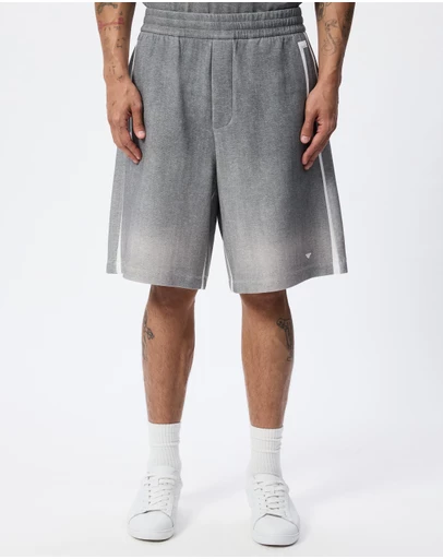 Emporio Armani - Double-Jersey Gradient Bermuda Shorts