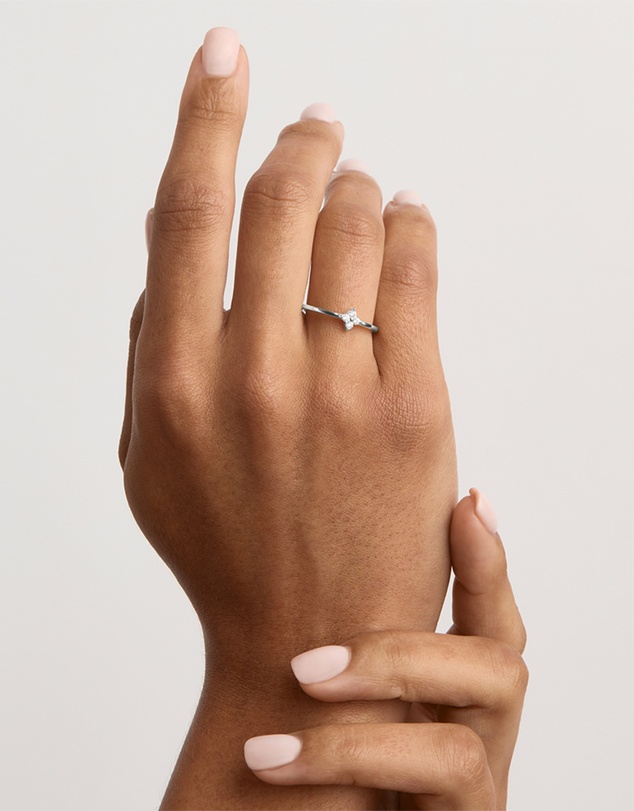 By Charlotte - Crystal Bloom Ring