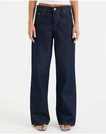 Calli - Tyla Mid Rise Baggy Jeans