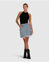 Belle & Bloom - Dance With Me Denim Mini Skirt