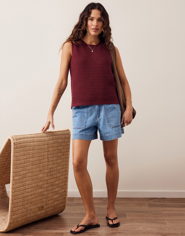 Ceres Life - Maddy Mesh Knit Tank