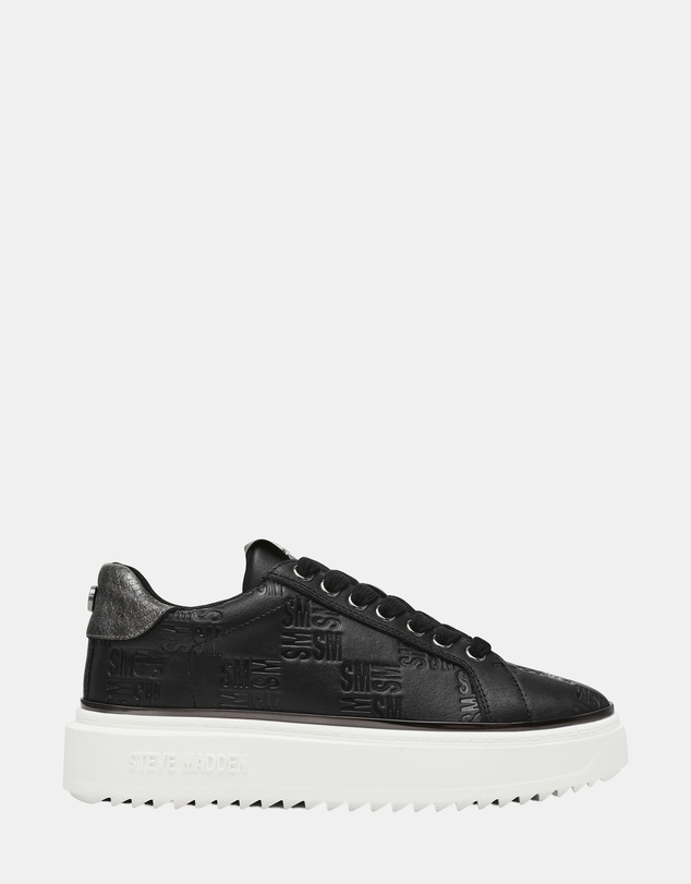 Steve Madden - On-Stage Black/Pewter Sneakers