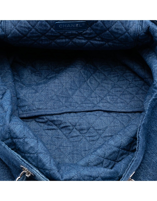 Pre-Loved by Azura Reborn - Pre-Loved Printed Denim Shopping Tote