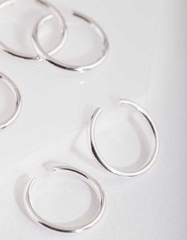 Lovisa - Silver Mini Faux Body Jewellery Rings