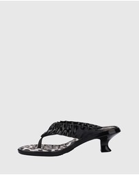Melissa - MELISSA THONG KITTEN HEEL + GANNI