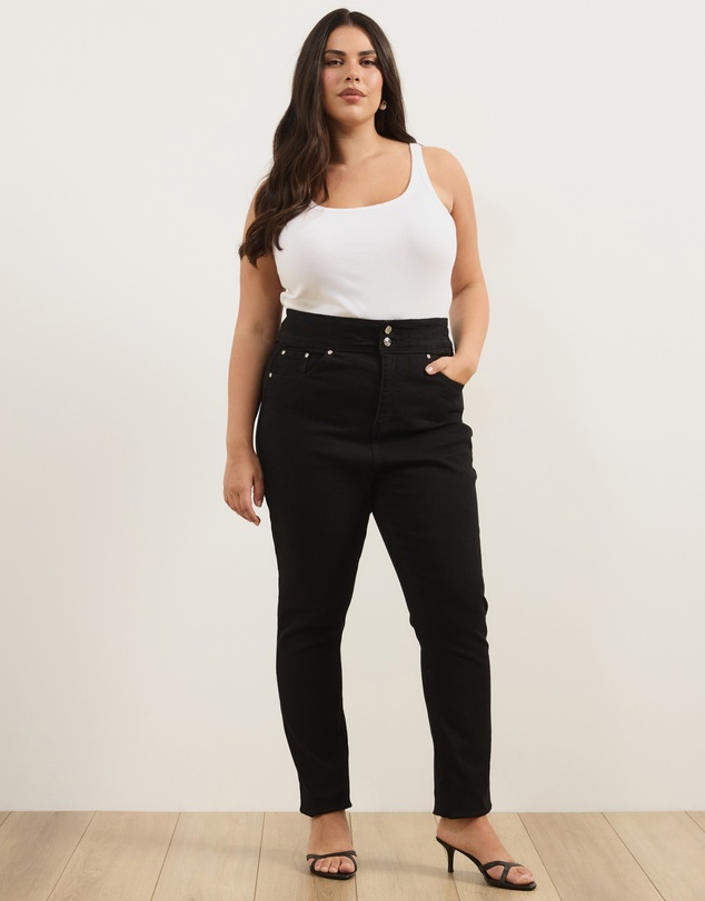 Atmos&Here Curvy - Piper Stretch Denim Skinny Jeans