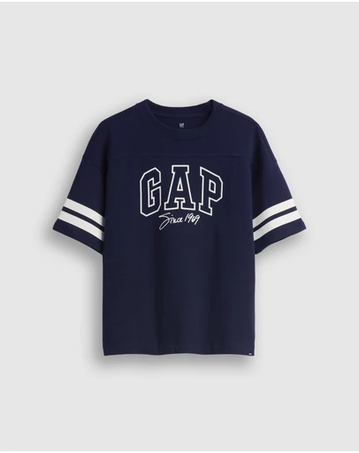 GAP - Oversized Seam Logo Tee - Teens