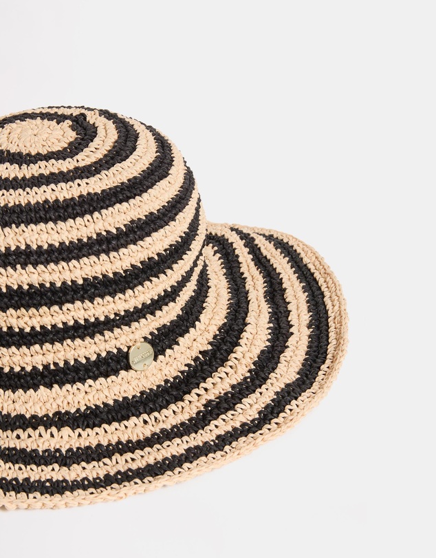 Seafolly - Raffia Stripe Bucket Hat