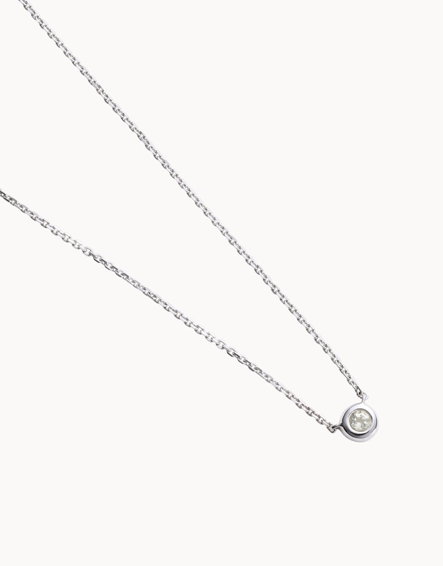 Kirstin Ash - Petite Birthstone Necklace April White Topaz