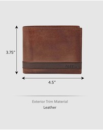 Fossil - Quinn Brown Large Coin Pocket Bifold