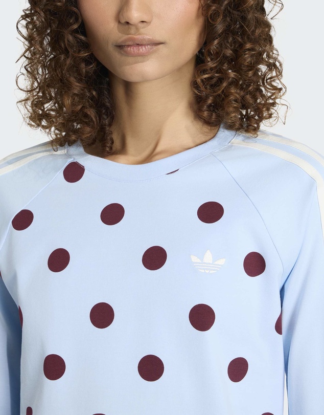 adidas Originals - POLKA DOTS SLIM LONG SLEEVE TOP Womens