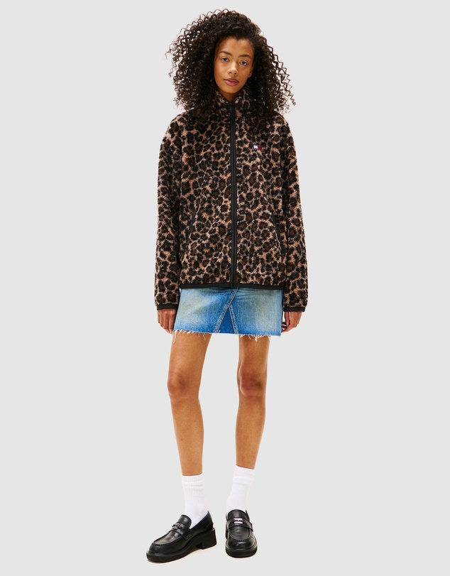 Tommy Jeans - Zip Through Badge Teddy Jacket