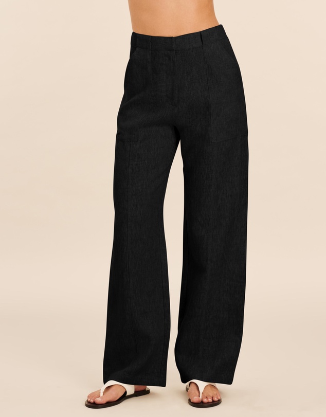 AERE - Patch Pocket Linen Pants