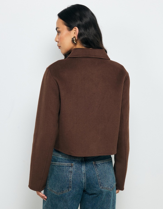 AERE - Lola Double Faced Wool Blend Coat