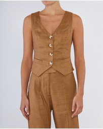 Amelius - Sofia Linen Twill Waistcoat