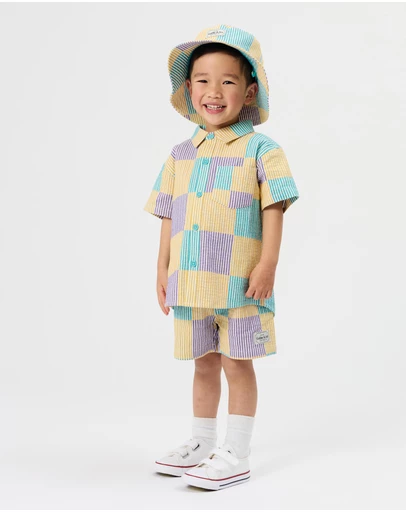 Goldie + Ace - Seersucker Holiday Shirt - ICONIC EXCLUSIVE - Babies-Kids