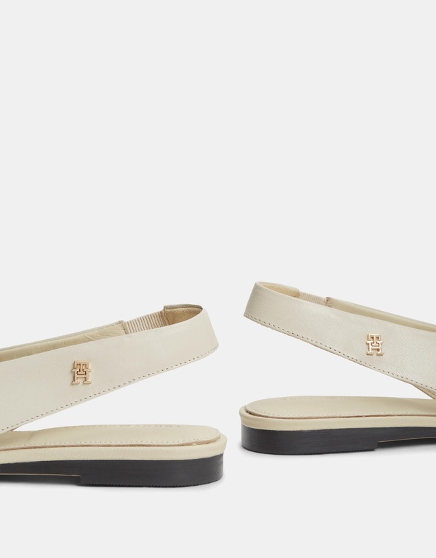 Tommy Hilfiger - Lana Leather Sling Back Ballerina Flats - Women's