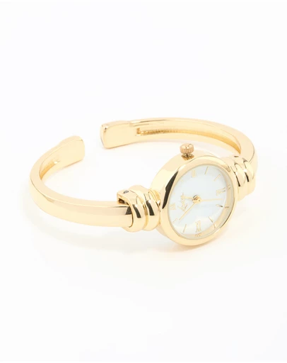 Lovisa - Gold Round Watch Bangle