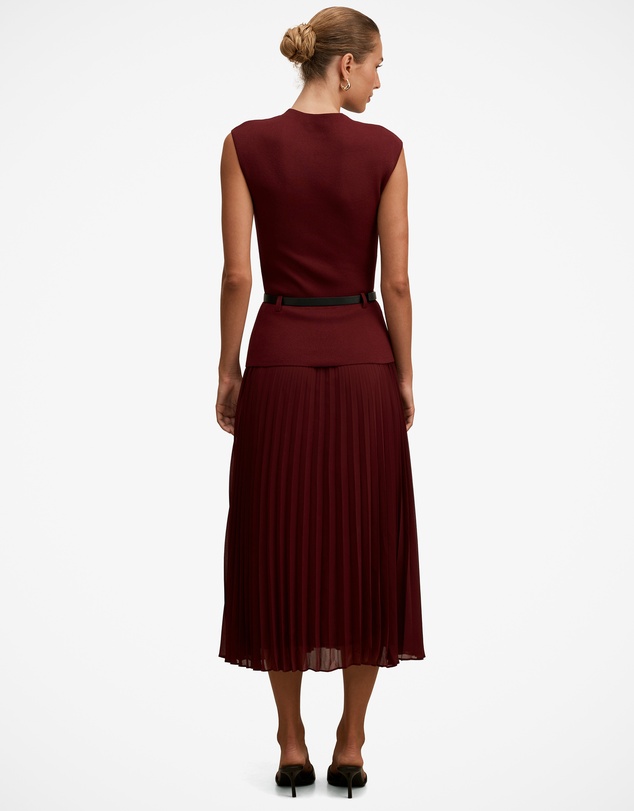 Forever New - Lorelei Woven Mixed Midi Dress