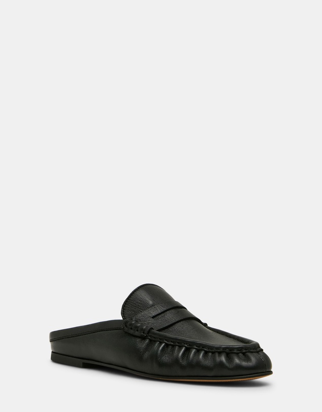 Steve Madden - Rafe Black Leather Loafers