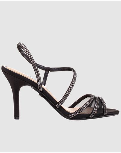BLACK LUSTER SATIN/MESH