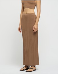 FRIEND of AUDREY - Reflection Ribbed Knit Skirt