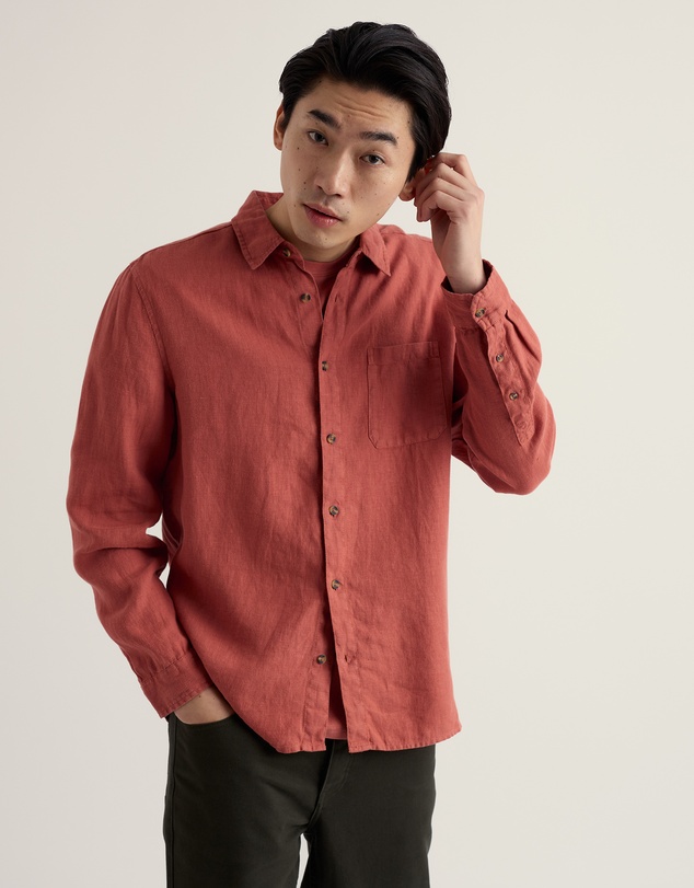 Seasalt - Seasalt Cornwall Red Men's Curator Shirt
