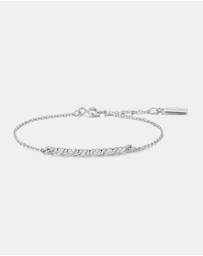Ania Haie - Ania Haie Silver Twisted Bar Bracelet
