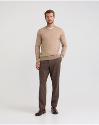 Oxford - Basic V-Neck Pure Wool Pullover